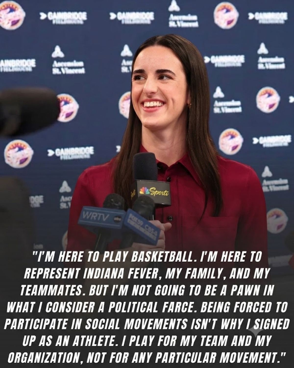 😱 CAITLIN CLARK CAUSES A NATIONAL STORM: “WEARING LGBT ARMBANDS IS POLITICAL CHARADE” – I PLAY FOR MY TEAM, NOT FOR POLITICS! 🔥