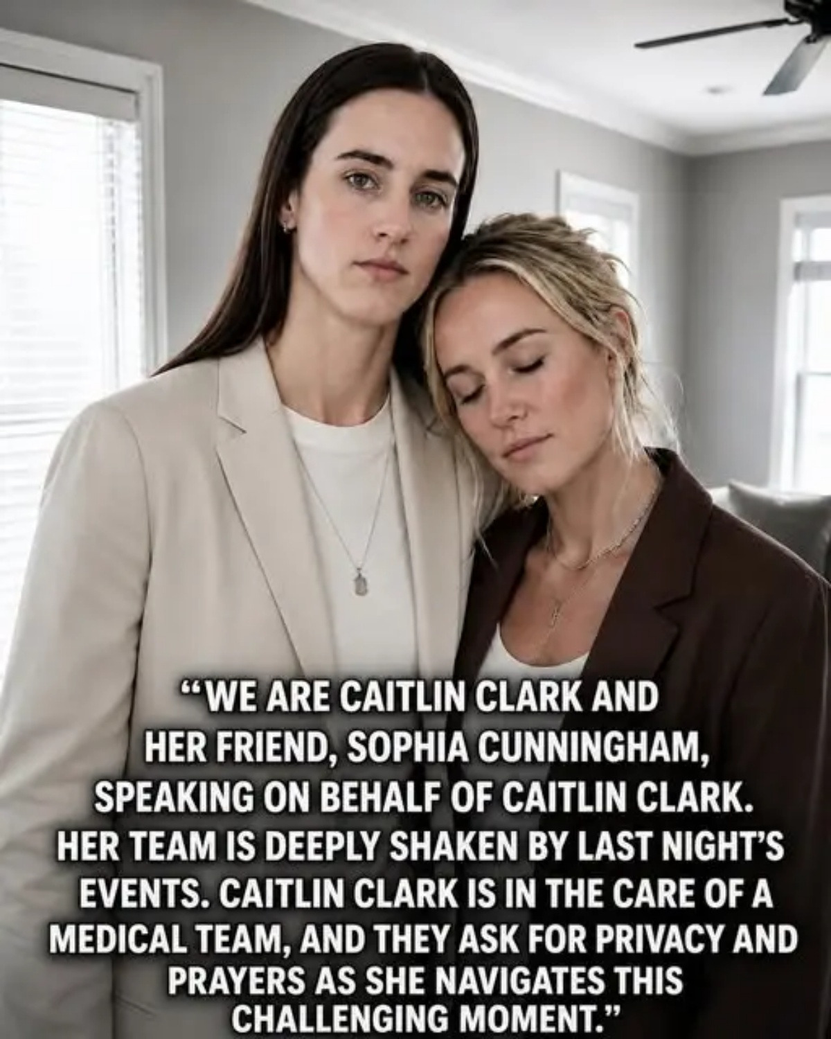 💔 HEARTBREAK IN THE WNBA: CAITLIN CLARK’S EMOTIONAL UPDATE ABOUT SOPHIE CUNNINGHAM IS SHAKING THE ENTIRE LEAGUE
