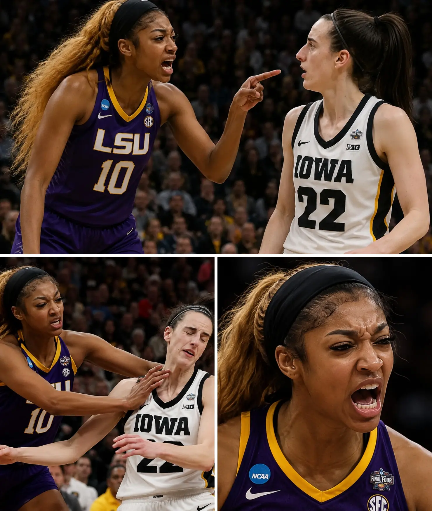 SHOCKING NEWS: Angel Reese “goes berserk” and attacks Caitlin Clark on the court: “She’s gone too far!”