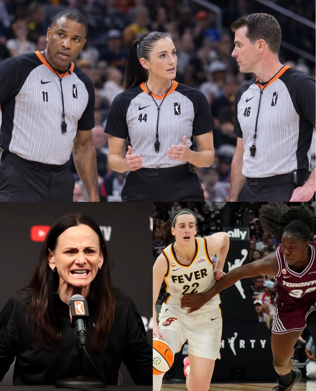 Following Toronto’s humiliating 85–103 loss to Indiana, head coach Sandy Brondello pointed out serious errors by the Indiana players that the referees deliberately ignored. She demanded punishment for the referees and even called for a game review, warning that if the league remained silent, she would escalate the situation…