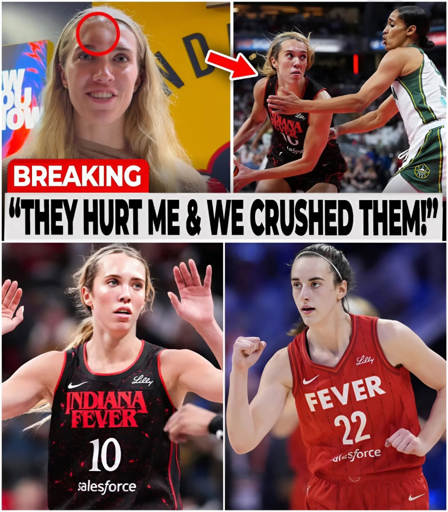 “SHE TOOK THE HIT — AND THE ARENA FROZE.”