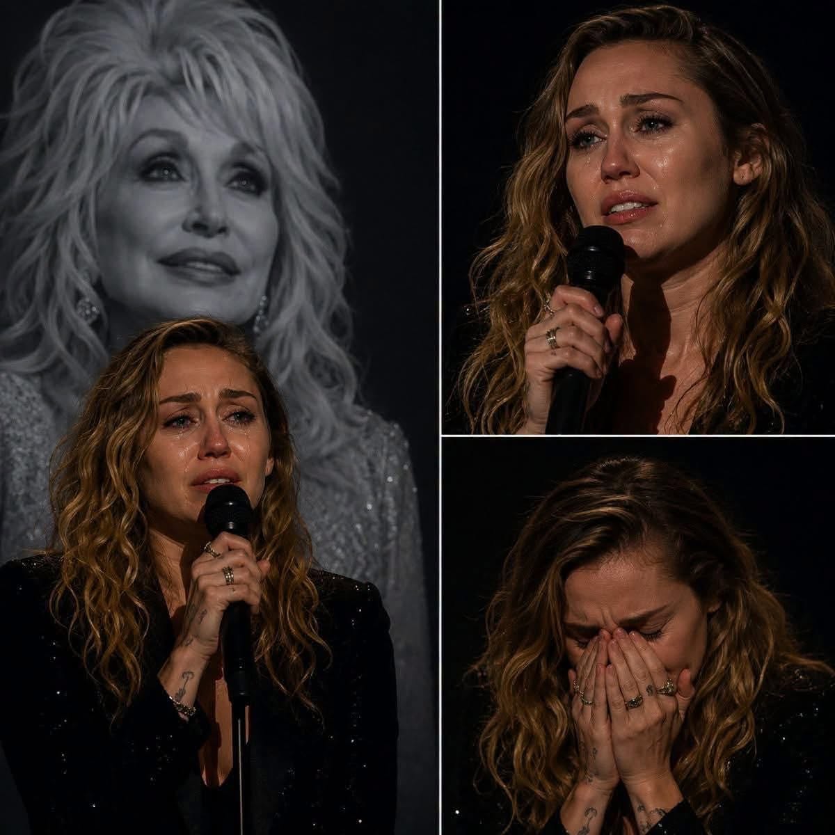 NO ONE EXPECTED IT — BUT WHEN MILEY CYRUS BEGAN SINGING “I WILL ALWAYS LOVE YOU” FOR DOLLY PARTON, THE ENTIRE CROWD SEEMED TO HOLD ITS BREATH.