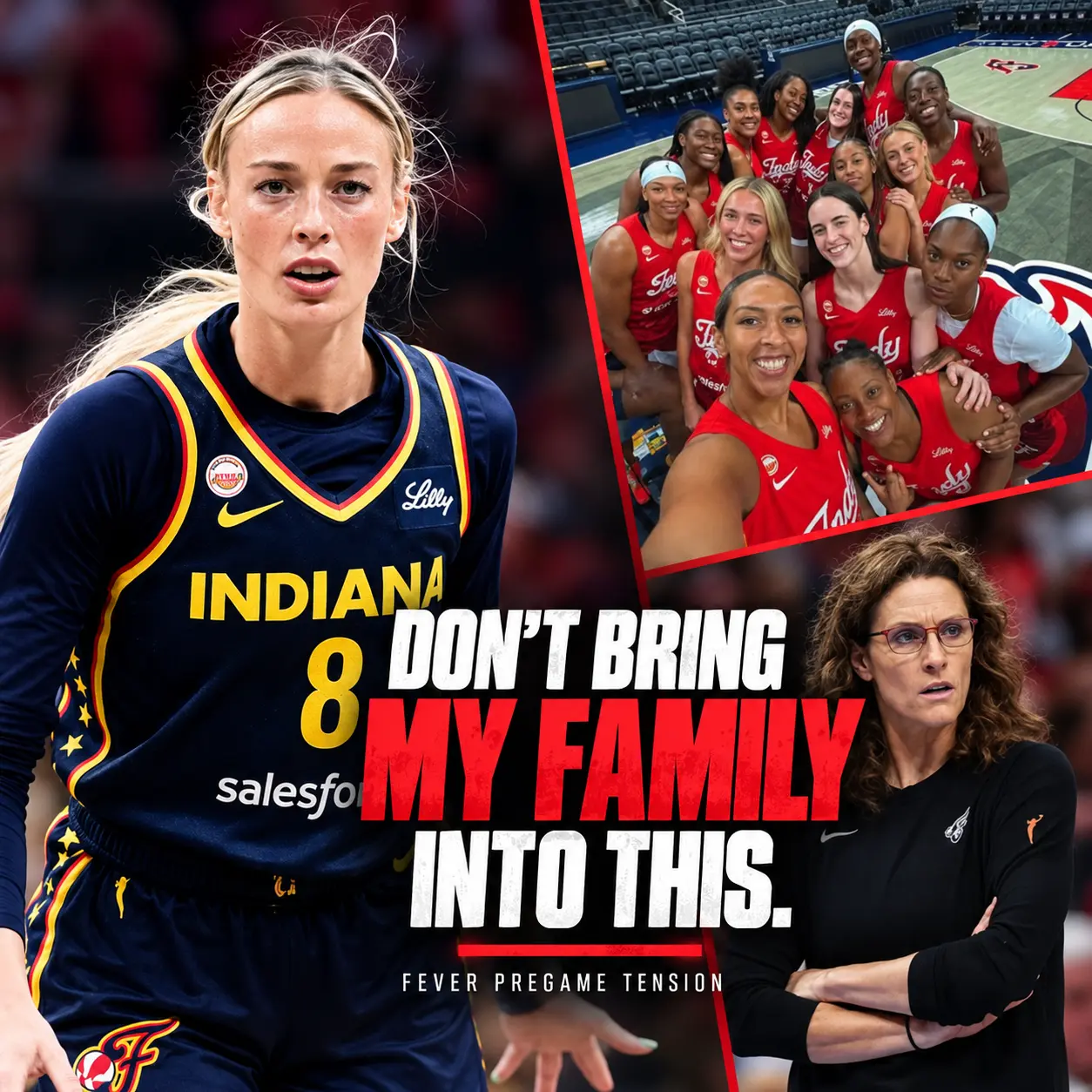 “DON’T DISRESPECT MY FAMILY — I’LL WALK OUT RIGHT NOW!” — SHOCKING INDIANA FEVER LOCKER-ROOM DRAMA ERUPTS JUST HOURS BEFORE THE DECISIVE SHOWDOWN.