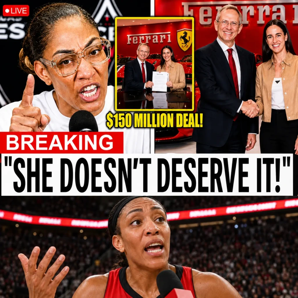🚨 “WTF, I’M THE STAR!” — A’JA WILSON REACTS AFTER CAITLIN CLARK IS LINKED TO A STUNNING $150 MILLION FERRARI DEAL, IGNITING A MASSIVE WNBA DEBATE