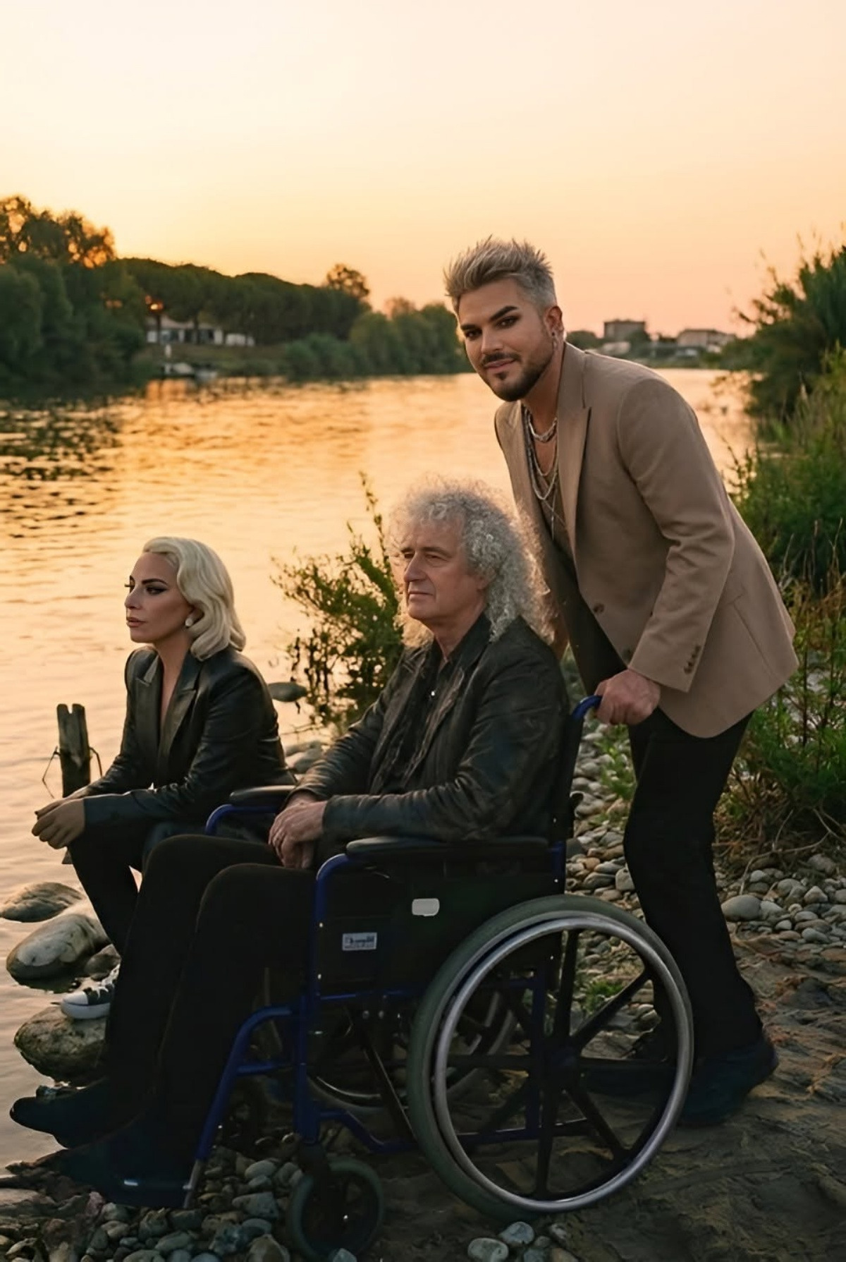 A Final Sunset: Adam Lambert and Lady Gaga Set Aside Everything to Stand Beside Brian May One Last Time