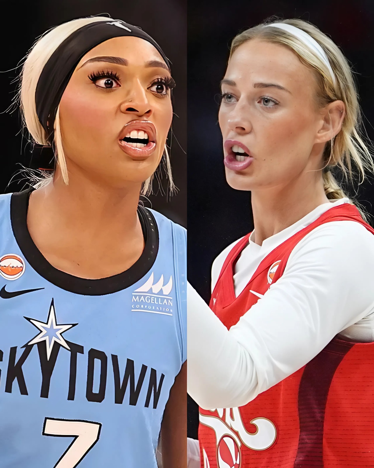 LAST NIGHT: DIJONAI CARRINGTON a.t.t.a.c.k.e.d Sophie Cunningham — and received a brutal “lesson” she won’t soon forget.