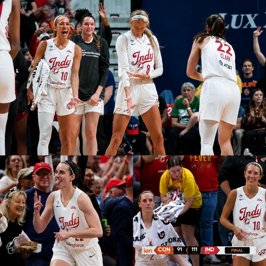 SOPHIE CUNNINGHAM FIGHTS BACK TEARS AFTER CAITLIN CLARK’S 15-WORD MESSAGE FOLLOWING FEVER’S STUNNING 111–91 DEMOLITION OF CONNECTICUT