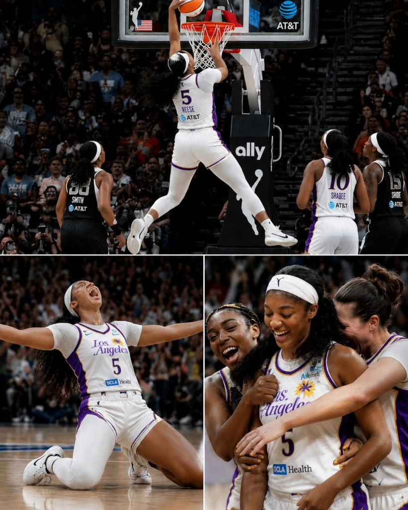 “Only 0.02 seconds left… Angel Reese hits a historic shot from mid-court, the entire stadium falls silent then erupts!” 🏀💥