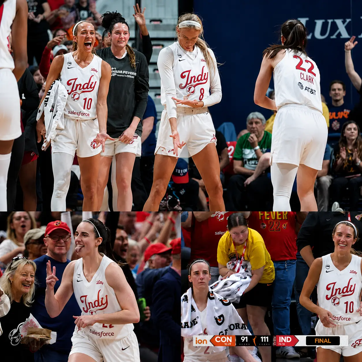 SOPHIE CUNNINGHAM FIGHTS BACK TEARS AFTER CAITLIN CLARK’S 15-WORD MESSAGE FOLLOWING FEVER’S STUNNING 111–91 DEMOLITION OF CONNECTICUT