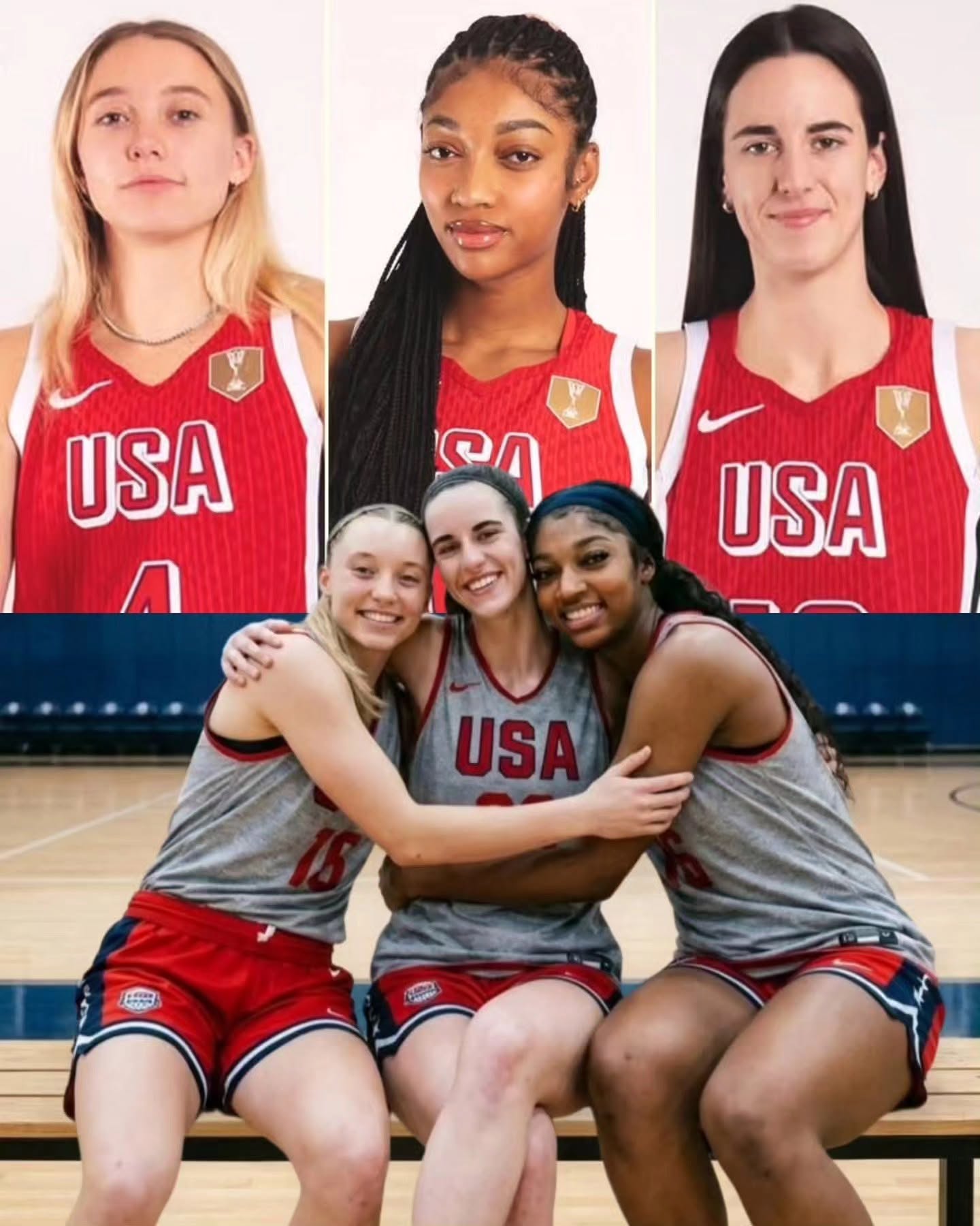 ❤️ Angel Reese, Paige Bueckers, and Caitlin Clark playing together is the closest thing we’ll ever get to world peace ❤️