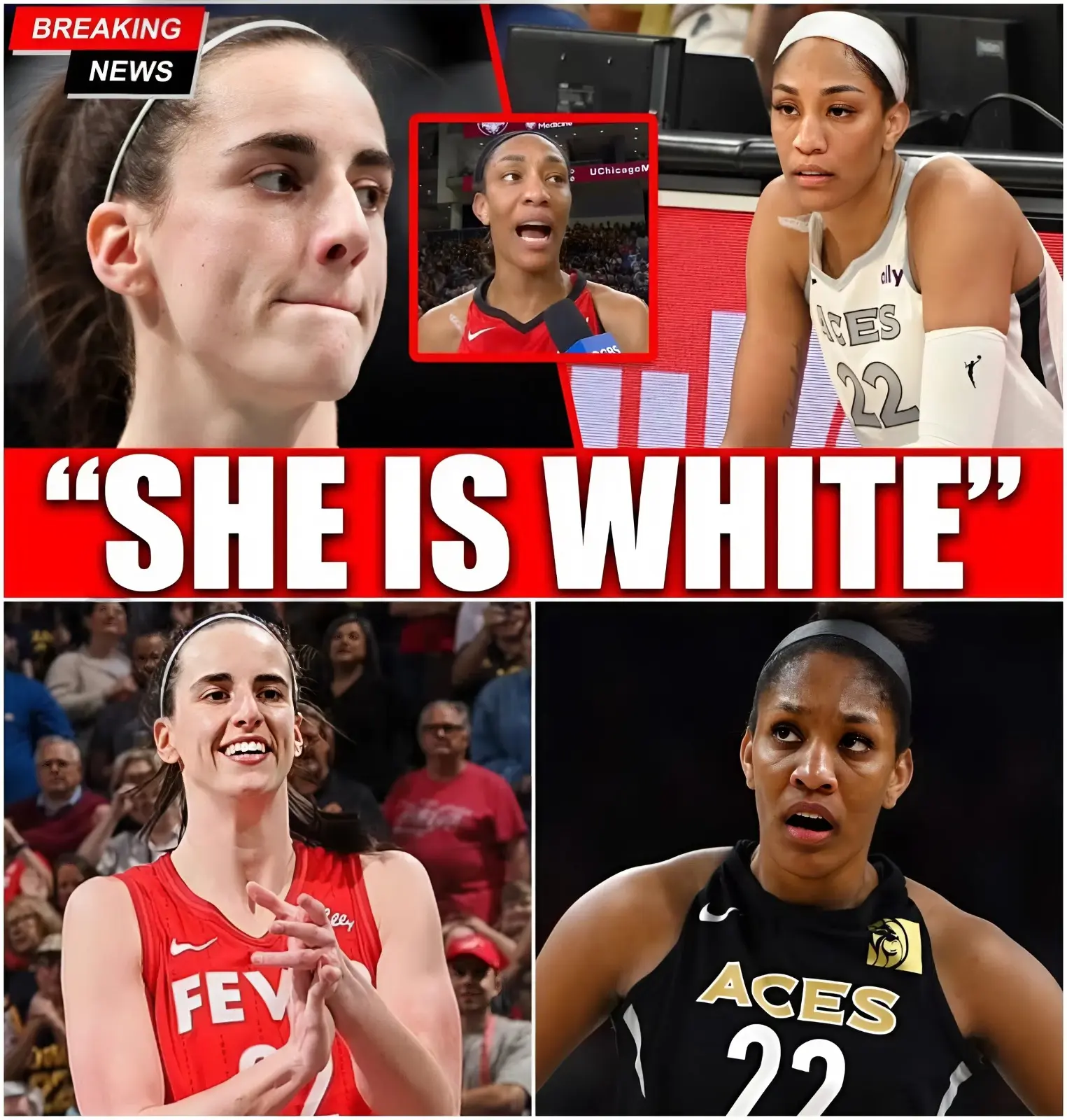 BREAKING: A’ja Wilson Launches ANOTHER Attack on Caitlin Clark — Outrage Erupts as Fans Say “This Just Got Personal”