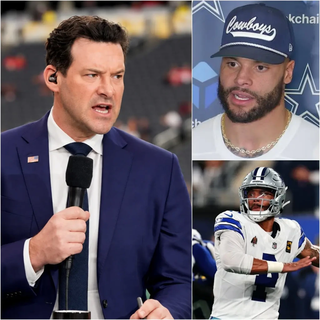 🚨 Tony Romo Defends Dak Prescott and Cowboys After Giants Loss: “They Don’t Deserve This Treatment” — His Emotional Final Words Leave Fans Speechless