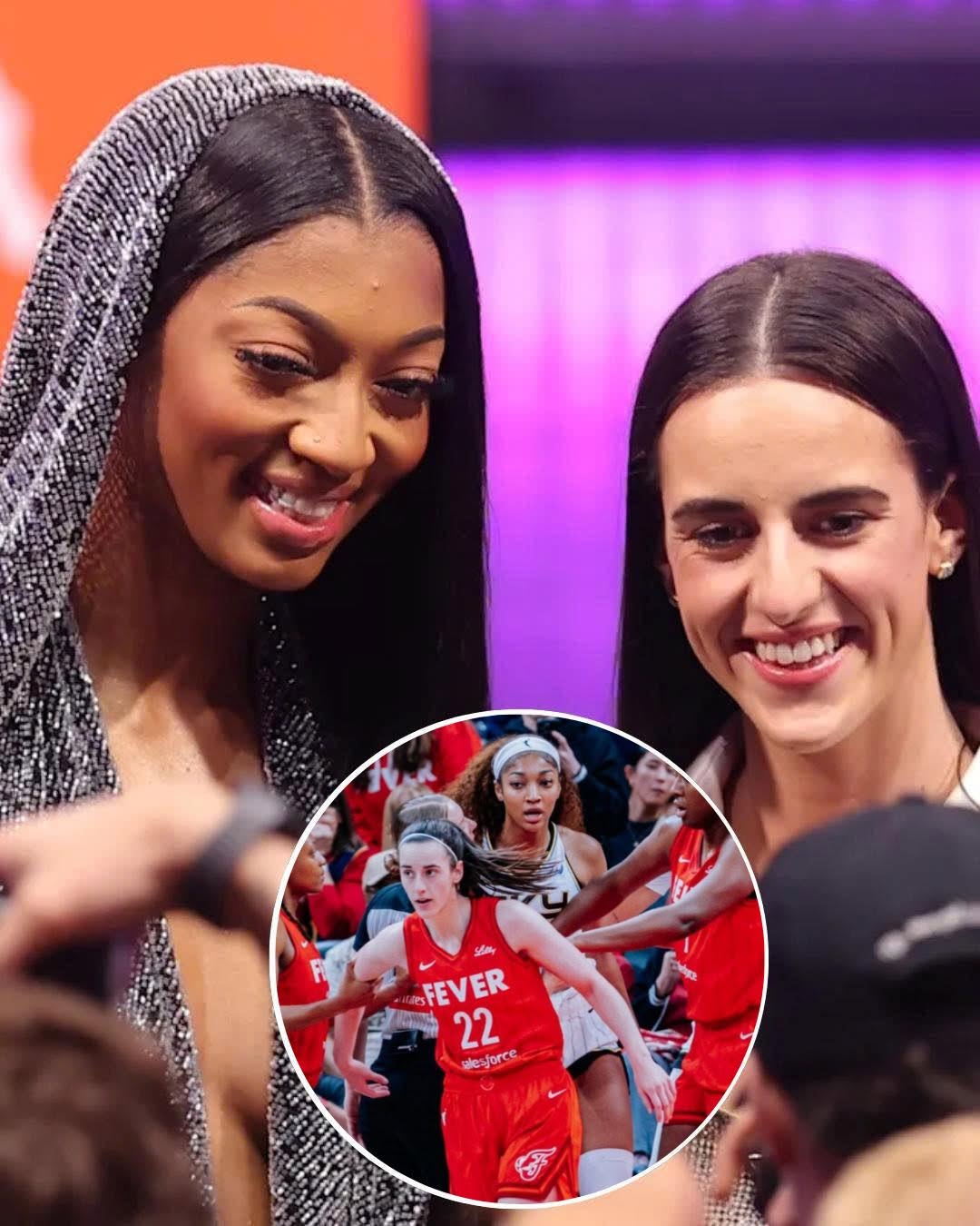 The cameras are rolling: Angel Reese and Caitlin Clark are laughing, hugging, and calling each other “amazing.”