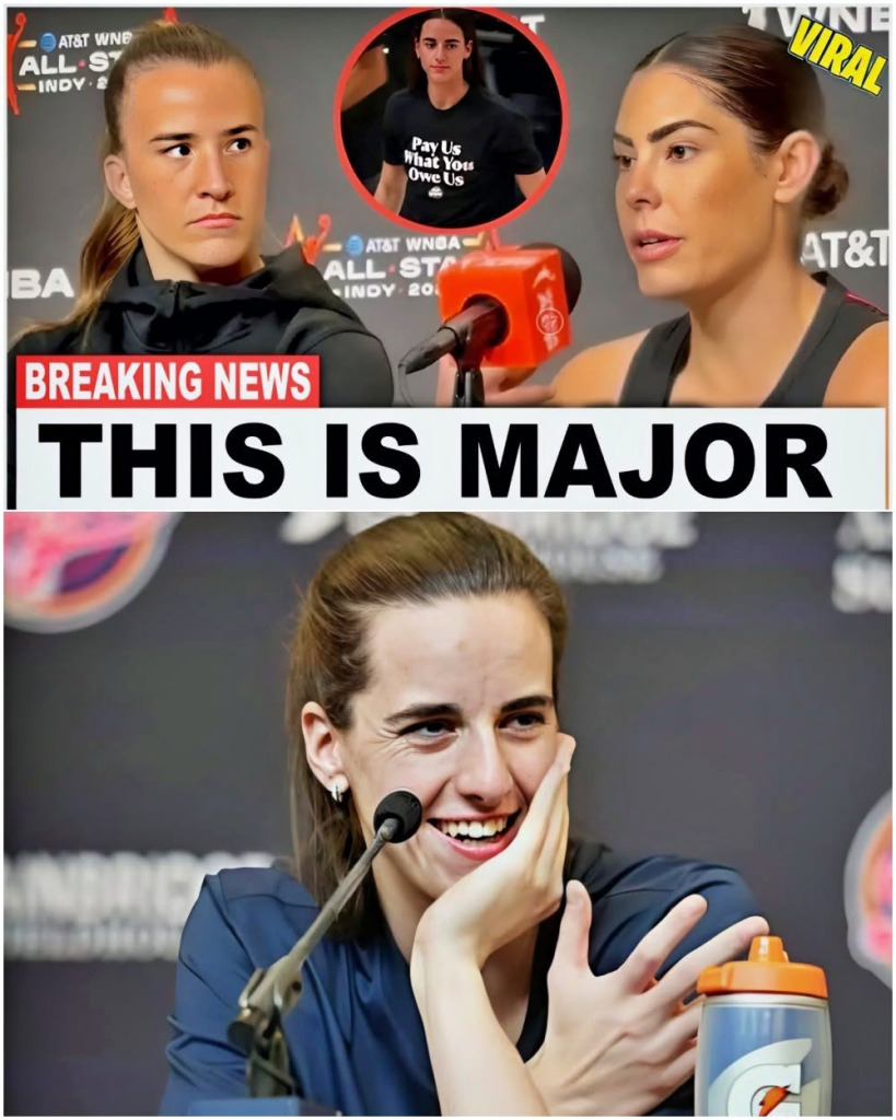 🚨 SABRINA IONESCU & KELSEY PLUM EXCHANGE WORDS OVER CAITLIN CLARK’S MANAGEMENT OF TEAM CLARK — AND WHAT THE MICROPHONES SUPPOSEDLY CAUGHT SENT FANS INTO A FRENZY.