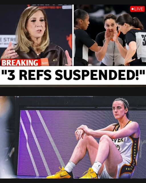 WNBA PLAYOFF FIRESTORM: Caitlin Clark Officiating Controversy Sparks Referee Suspension Rumors as Fans Demand Answers From the League
