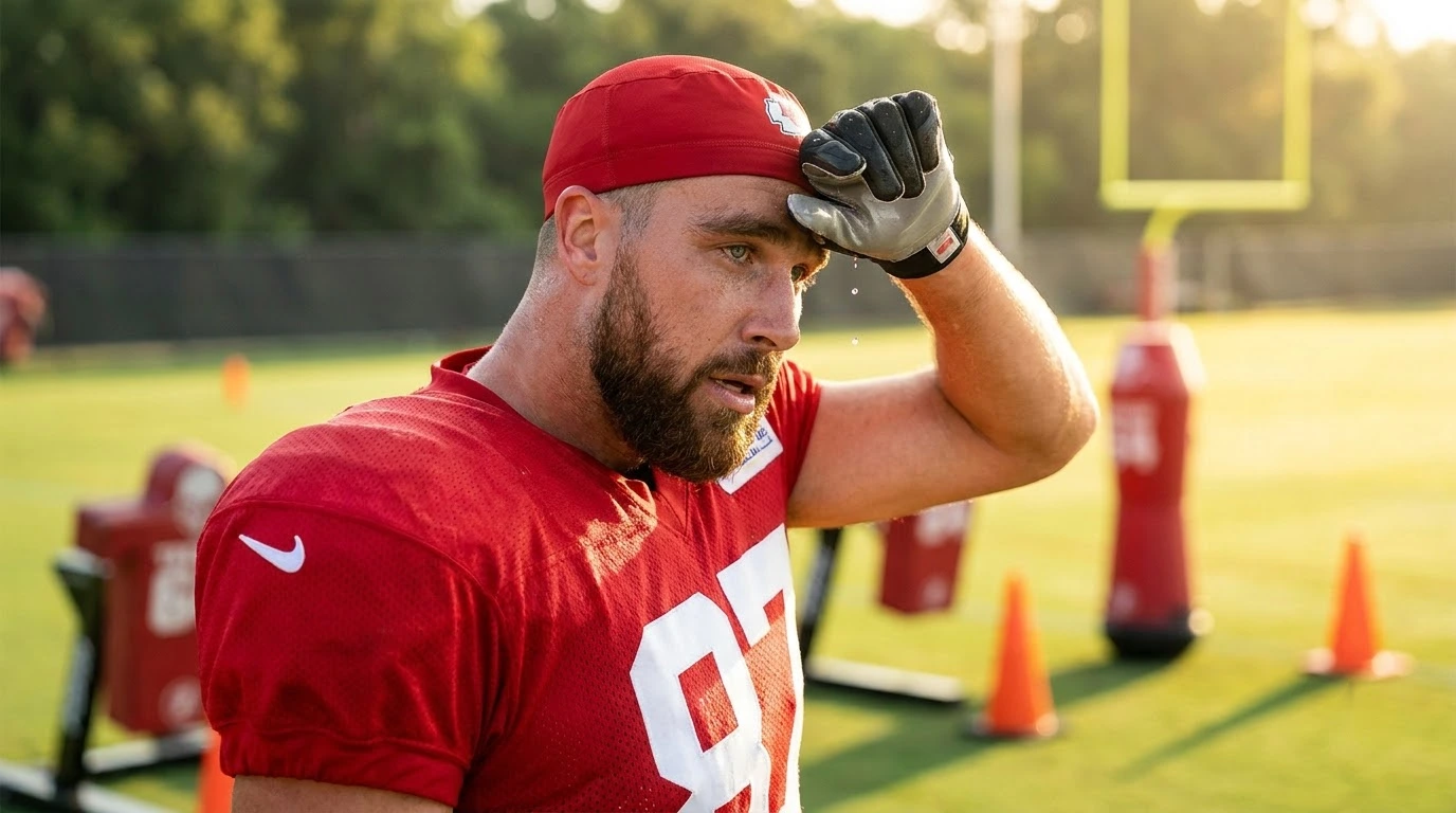 After His Taylor Swift Wedding, Travis Kelce Found His ‘Sanctuary’ at Chiefs Camp